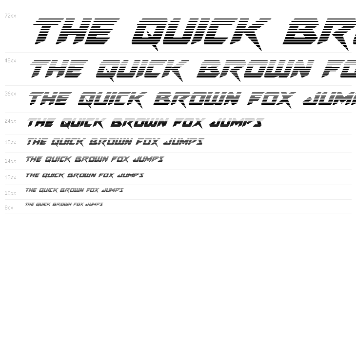 Skirmisher Gradient Italic Waterfall