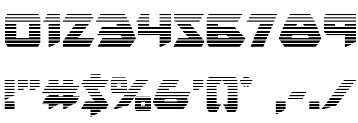 Skirmisher Gradient Font OTHER CHARS