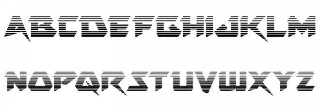 Skirmisher Gradient Fonte MAIÚSCULAS