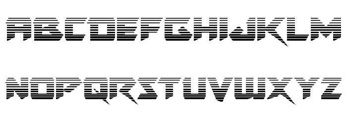 Skirmisher Gradient Font LOWERCASE