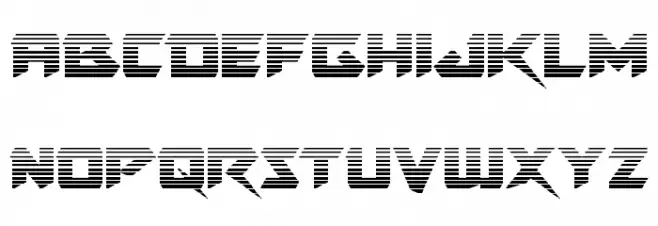 Skirmisher Gradient 字体 小写