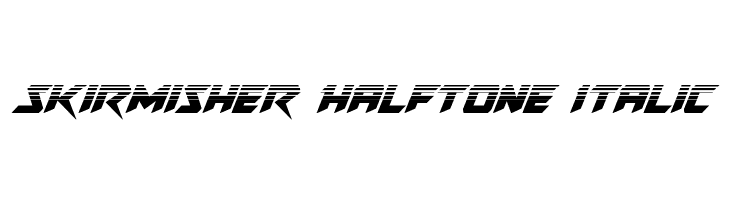 Skirmisher Halftone Italic  لخطوط تنزيل