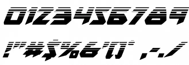 Skirmisher Halftone Italic Font OTHER CHARS