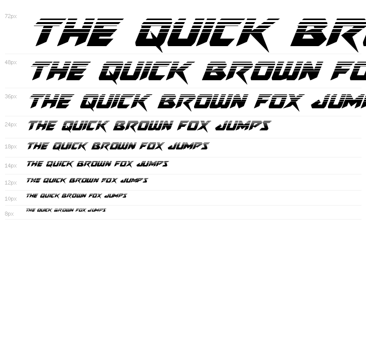 Skirmisher Halftone Italic Waterfall