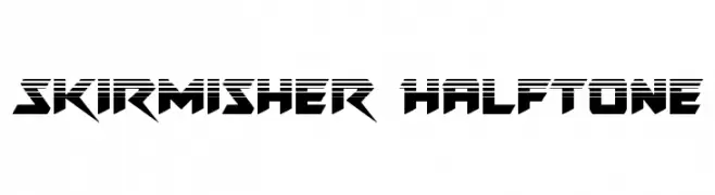 Skirmisher Halftone  Frei Schriftart Herunterladen