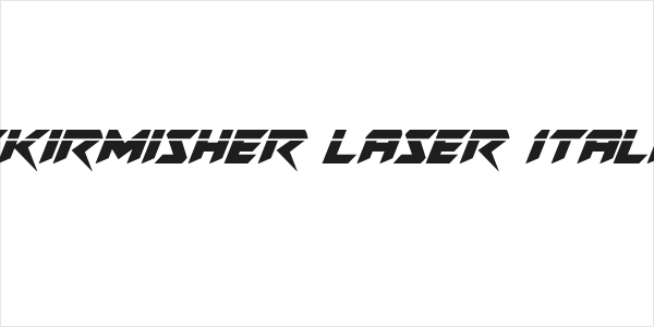Skirmisher Laser Italic Logo