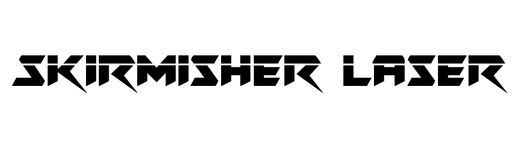 Skirmisher Laser  Frei Schriftart Herunterladen