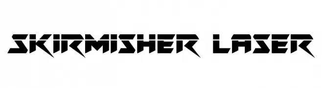 Skirmisher Laser  Frei Schriftart Herunterladen