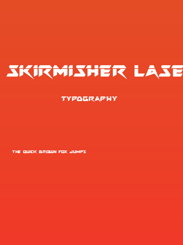 Skirmisher Laser Poster