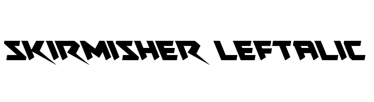 Skirmisher Leftalic  Frei Schriftart Herunterladen