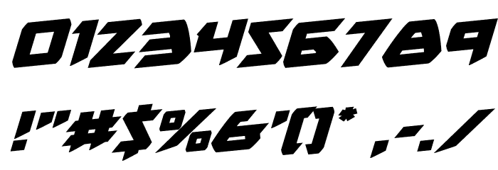 Skirmisher Rotalic Font OTHER CHARS