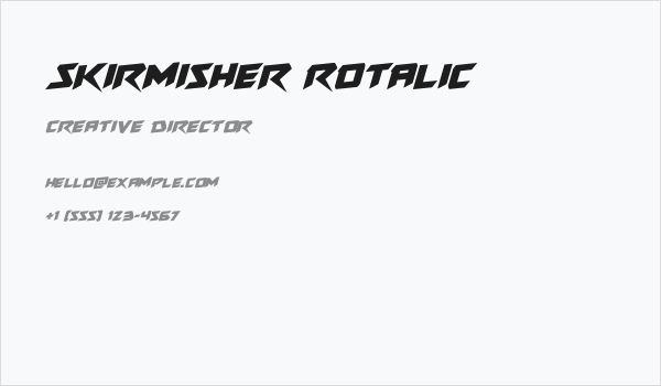 Skirmisher Rotalic Business Card