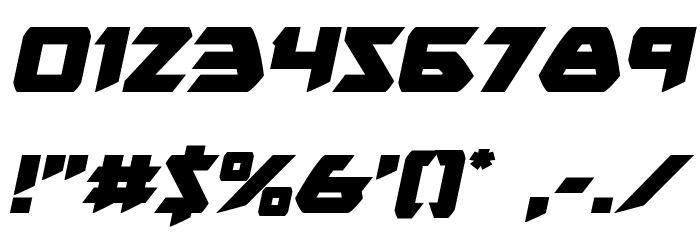 Skirmisher Semi-Italic Шрифта ДРУГИЕ символов