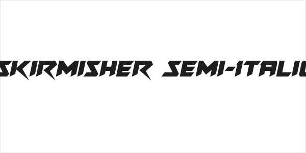 Skirmisher Semi-Italic Logo