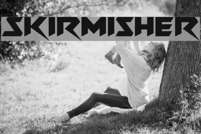 Skirmisher Schriftart examples