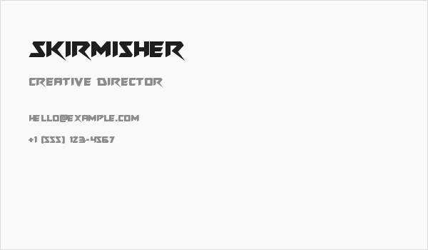 Skirmisher Business Card