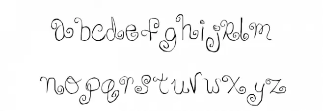 Skirt Girl Font LOWERCASE