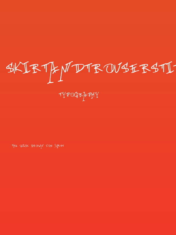 SkirtAndTrousersTitling Poster