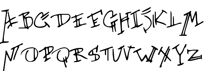 SkirtAndTrousersTitling Font LOWERCASE
