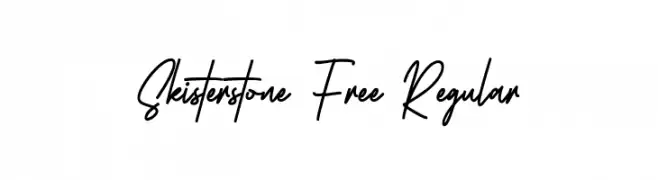 Skisterstone Free Regular  Скачать бесплатные шрифты