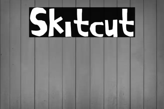 Skitcut Font examples