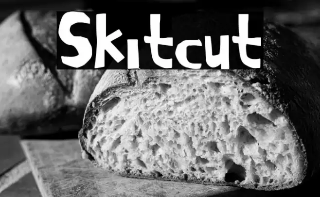 Skitcut Font examples