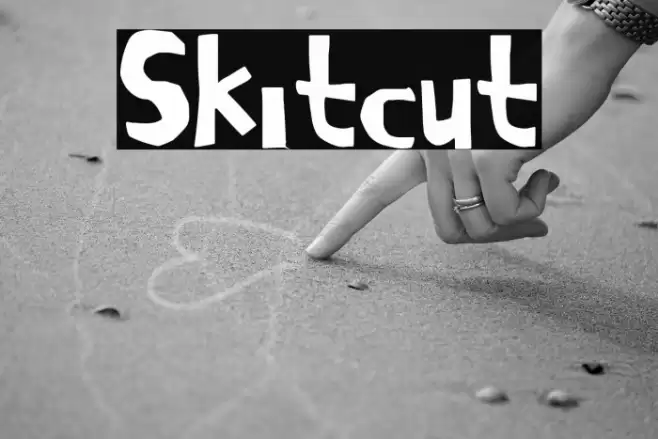 Skitcut Font examples