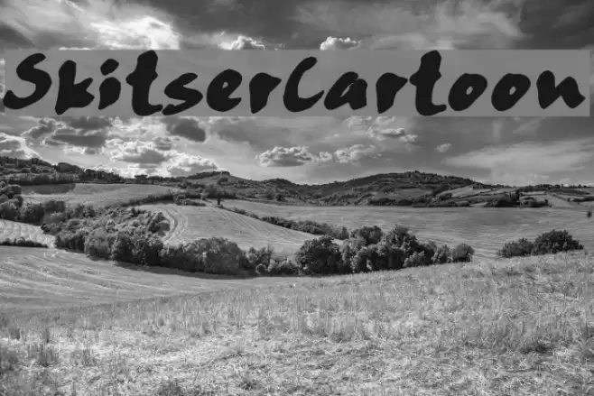 SkitserCartoon Font examples