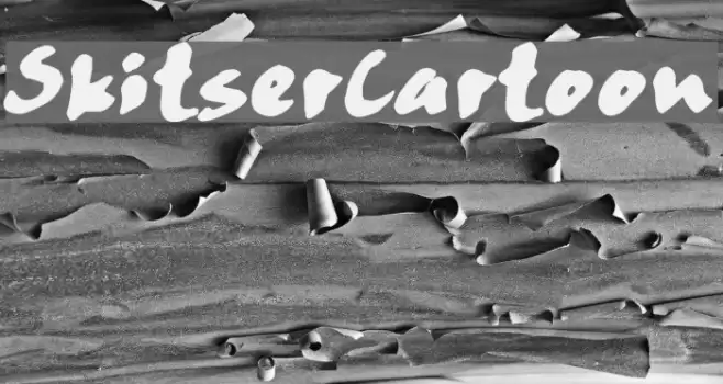 SkitserCartoon Font examples