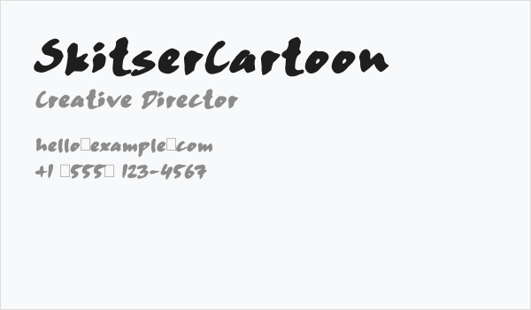 SkitserCartoon Business Card