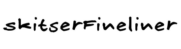 SkitserFineliner  Frei Schriftart Herunterladen