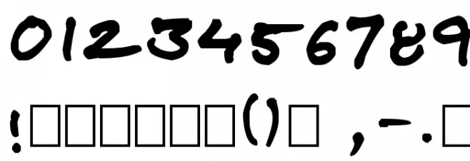 SkitserFineliner Font OTHER CHARS