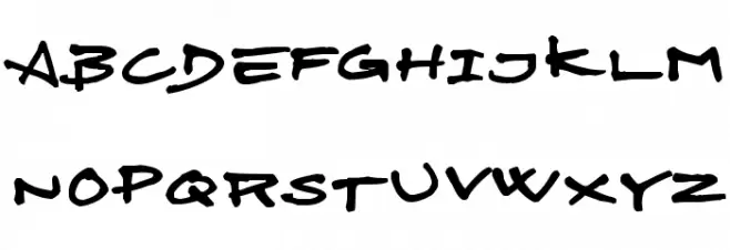 SkitserFineliner フォント 大文字