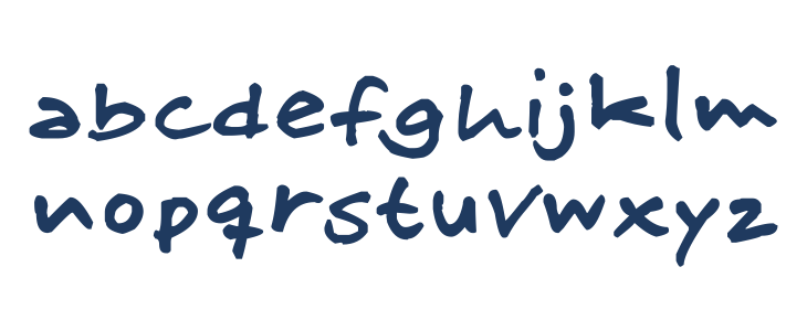 SkitserFineliner Lowercase