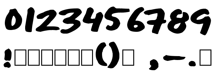 SkitserMarker Font OTHER CHARS