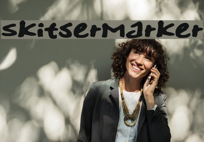 SkitserMarker Font examples
