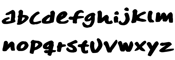 SkitserMarker Font LOWERCASE