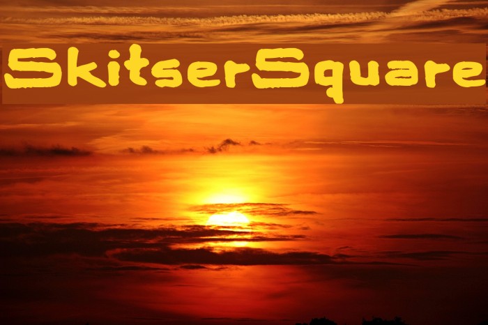 SkitserSquare Font examples