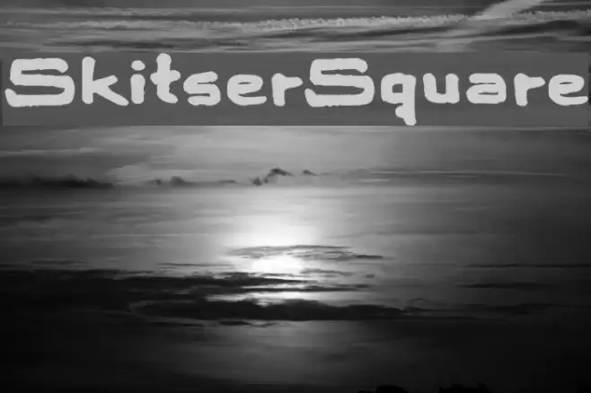 SkitserSquare Font examples