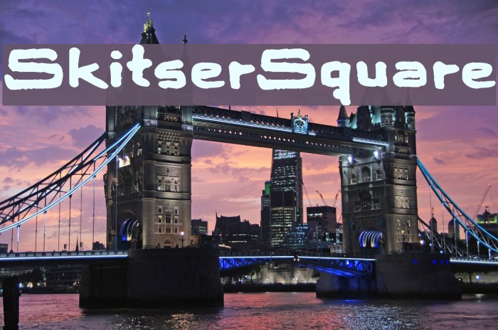 SkitserSquare Font examples