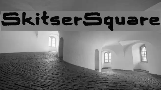 SkitserSquare Font examples