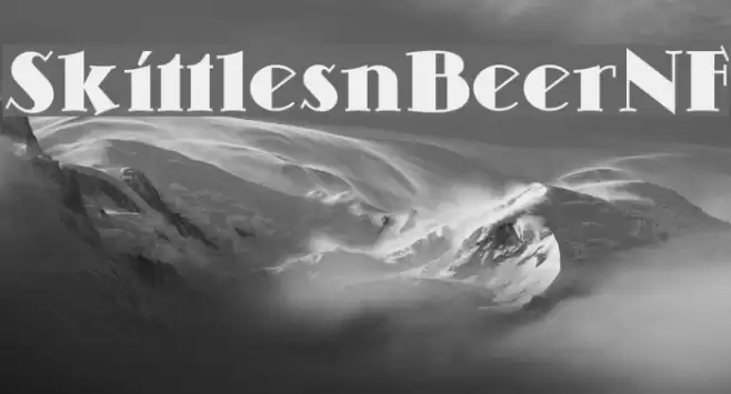 SkittlesnBeerNF Font examples