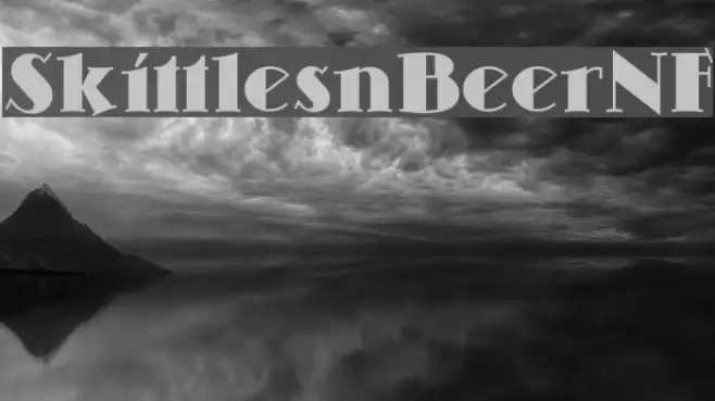 SkittlesnBeerNF Font examples