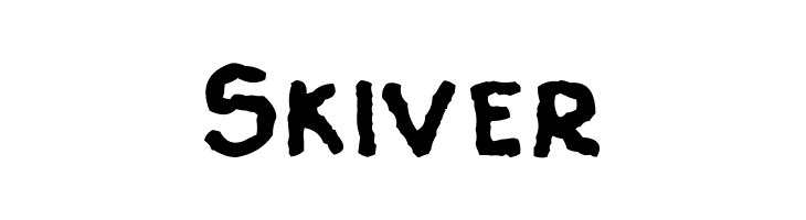Skiver  フリーフォントのダウンロード