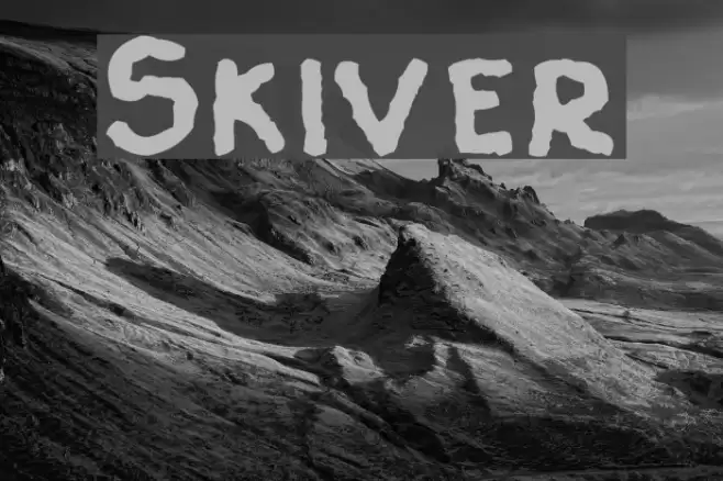 Skiver Font examples