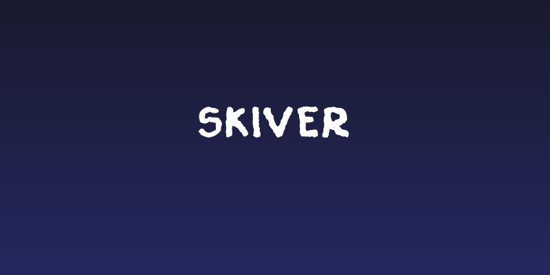 Skiver Social Header