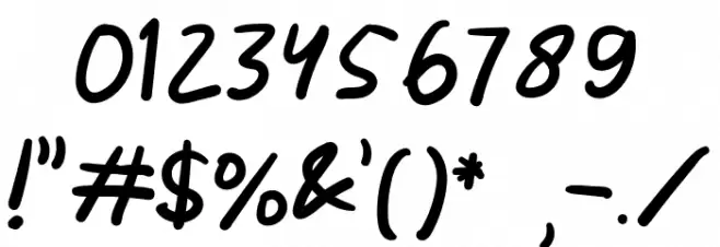 Skizzle Font OTHER CHARS