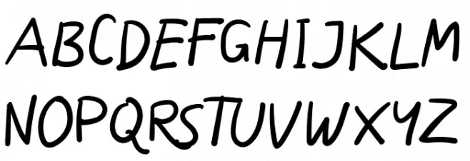 Skizzle Schriftart Groß
