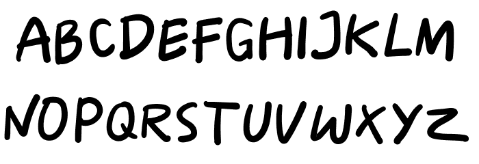 Skizzle Font LOWERCASE