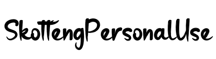 Skotteng Personal Use  font caratteri gratis